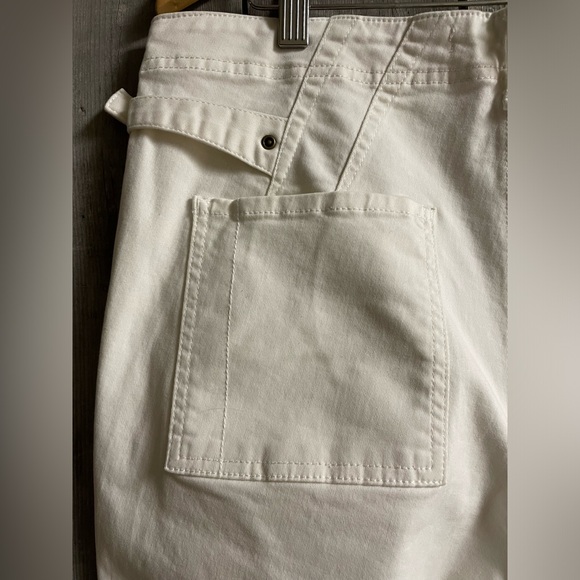 ANTHROPOLOGIE off white summer pants - size 32/12 - Picture 6 of 8